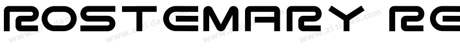 Rostemary Regular字体转换